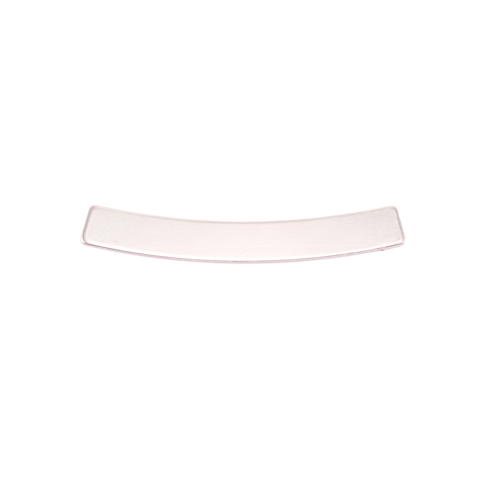 Metal Stamping Blanks Nickel Silver Curved Rectangle Bar, 30mm (1.18") x 4mm (.16"), 24g